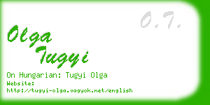 olga tugyi business card